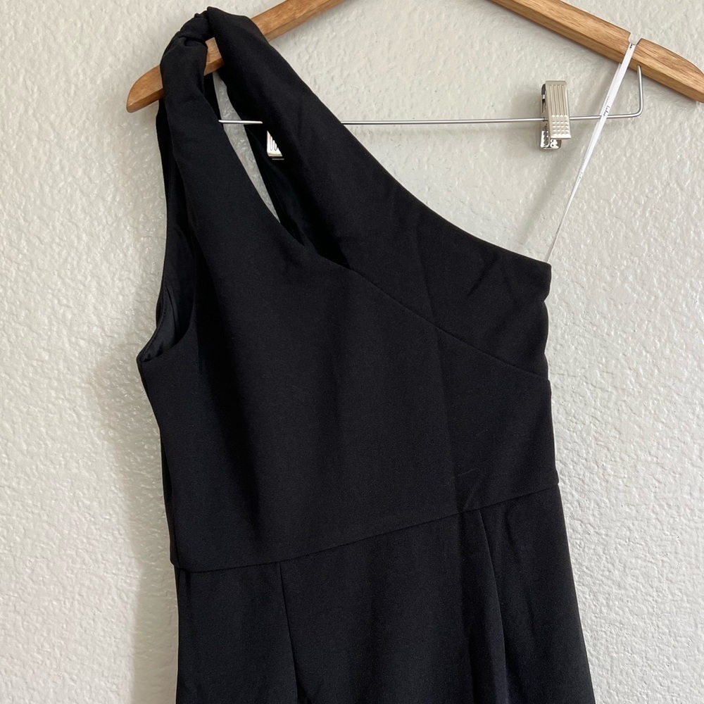 NWOT Phenomenal Allure Black One-Shoulder Knotted Maxi Dress - Picture 5 of 8